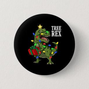 Jul Dinosaur Träd Rex Boys Girls Kids Julafton G Knapp