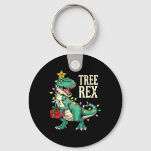 Jul Dinosaur Träd Rex Pyjamas Män Pojkar Barn Nyckelring