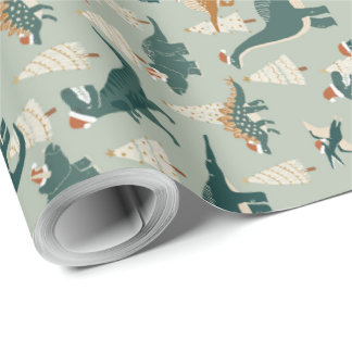 Jul Dinosaurs för barn Presentpapper