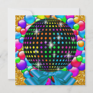 Jul Disco Party - SRF Inbjudningar