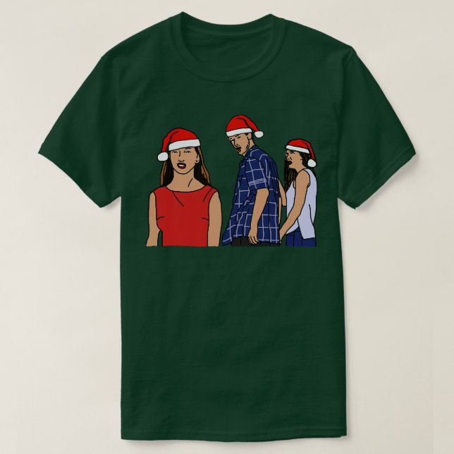 Jul Distraherad Boykompis Meme Santa Hat T Shirt (Design framsida)