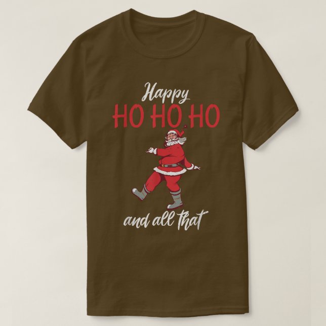 Jul Distress Retro Funny Santa T Shirt (Design framsida)