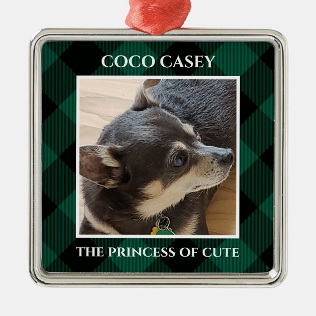 Jul Ditt sällskapsfoto Buffalo Play Julgransprydnad Metall (Framsidan)