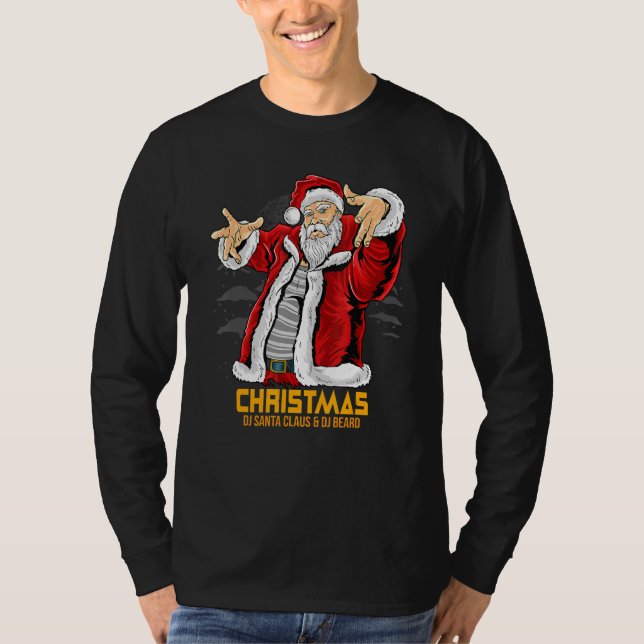Jul Dj Jultomten Costume jul Py T Shirt (Framsida)