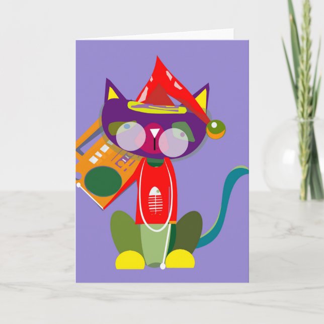 Jul-DJ-katt · vibra bonito · Kort (Framsida)