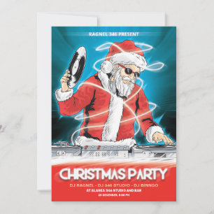 Jul DJ Music Party-inbjudan Inbjudningar