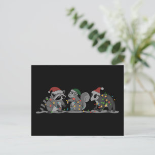 Jul Djur Xmas Dum Råtta Pungråtta Ekorre Vykort