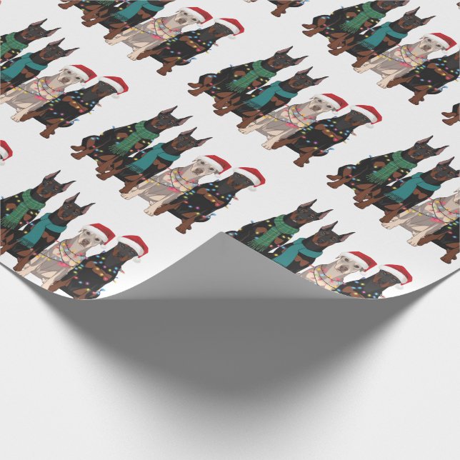 Jul Dobermann Älskare Hund Mamma Högtid  Presentpapper (Hörn)