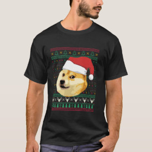 Jul Doge Meme Shiba Inu Tomte Rolig Fula Tröja