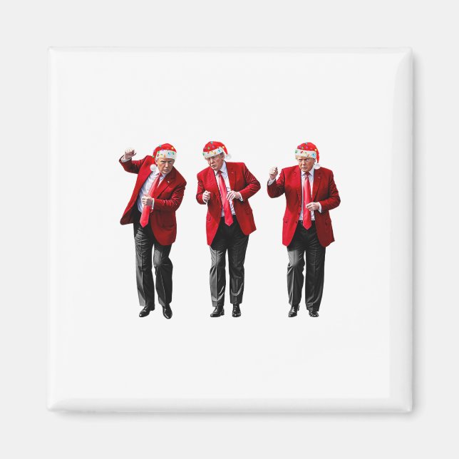 Jul Donald Trump President 2024 Dancing Funn Magnet (Framsidan)