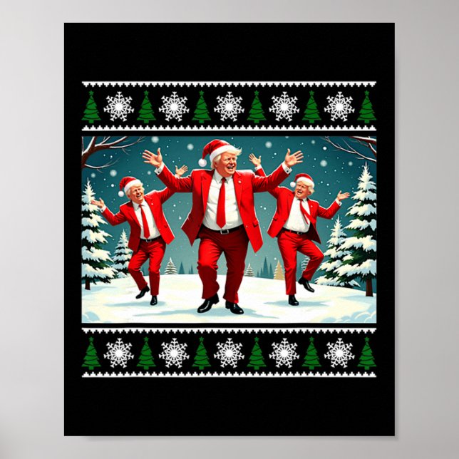 Jul Donald Trump President 2024 Dancing Funn Poster (Framsidan)