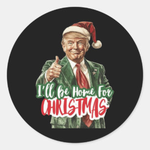Jul Donald Trump President 2024 Dancing Funn Runt Klistermärke