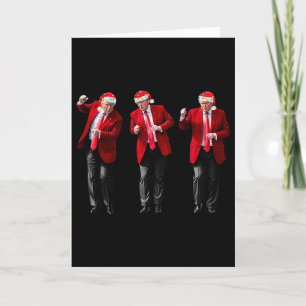 Jul Donald Trump President Dansar Roligt Tomte Kort