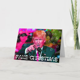 Jul, Donald Trump Satire julkort Helgkort