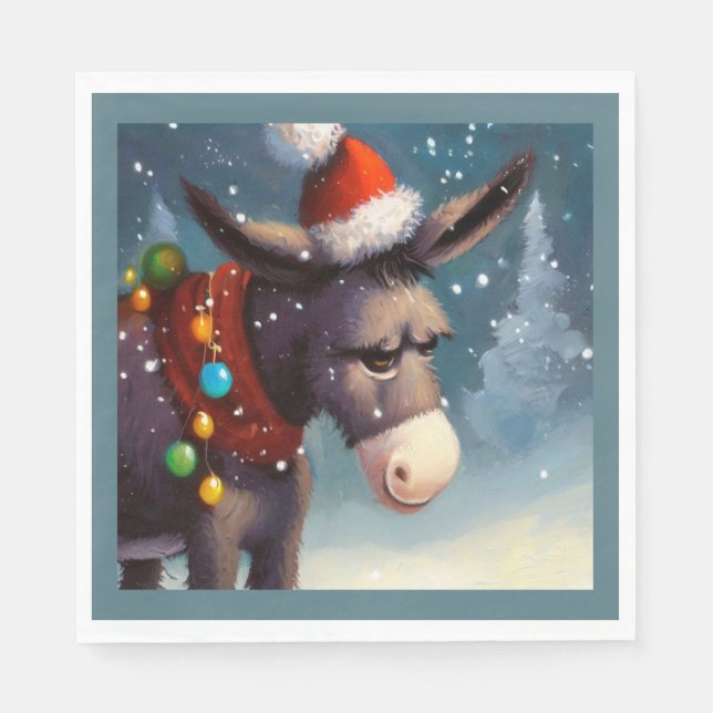 Jul Donkey 2 Pappersservett (Framsidan)