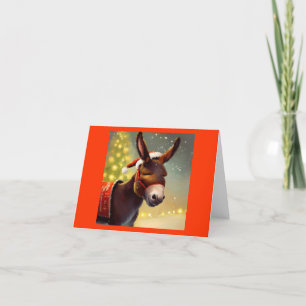 Jul Donkey 4 Helgkort