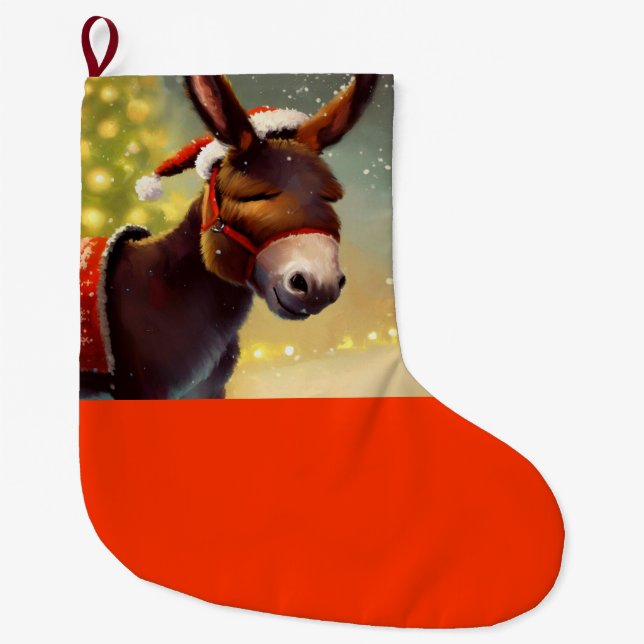 Jul Donkey 4 Stor Julstrumpa (Framsidan)