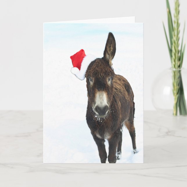 Jul Donkey Helgkort (Framsida)