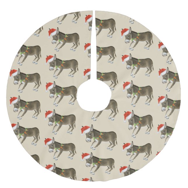 Jul Donkey Julgransmatta Borstad Polyester (Framsidan)