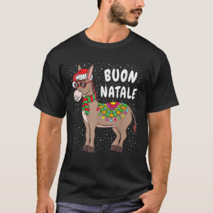 Jul Donkey T Shirt Buon Natale American Ital