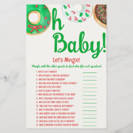 Jul Donut Baby Shower, Låt oss munspel
