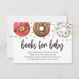 Jul Donut Baby Sprinkle Bokar för Baby Card Tack Kort