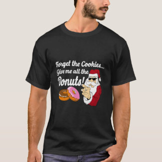 Jul Donut Santa Gift för Donut Älskare T Shirt