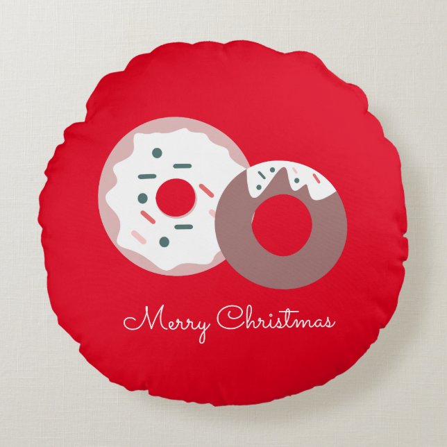 Jul Donuts Strössel Bageri  God Jul Rund Kudde (Framsidan)