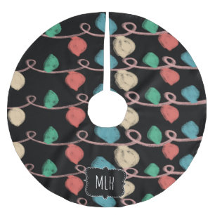 Jul Doodles String Ljus Family Initial Julgransmatta Borstad Polyester