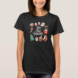 Jul Doodles Tis' Season Retro Helgdag Co. T Shirt