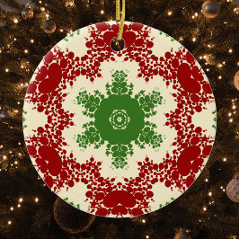 Jul Dot Mandala Julgransprydnad Keramik