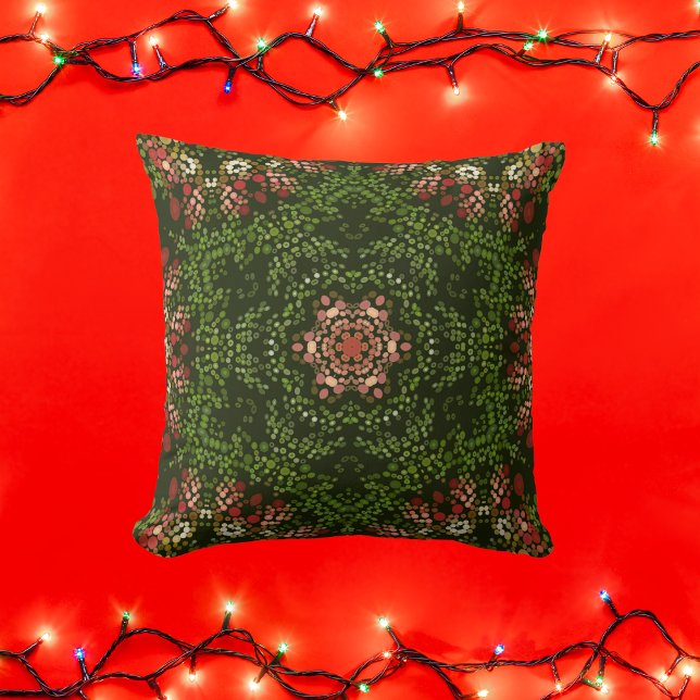 Jul Dot Mandala Kudde (Skapare uppladdad)