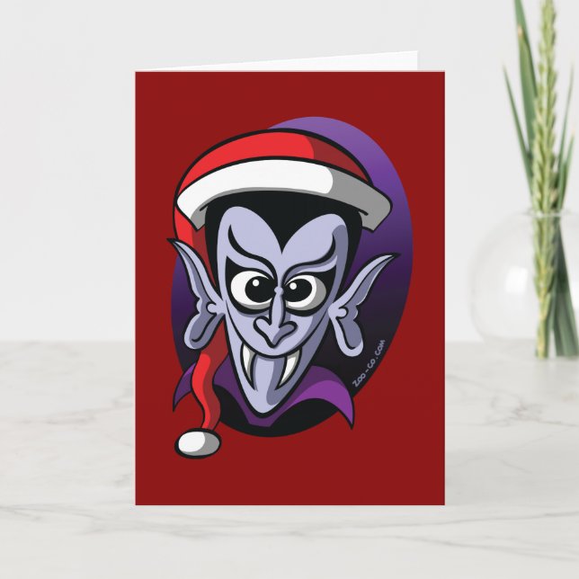 Jul Dracula Helgkort (Framsida)
