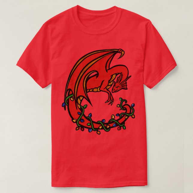Jul Dragon T Shirt (Design framsida)