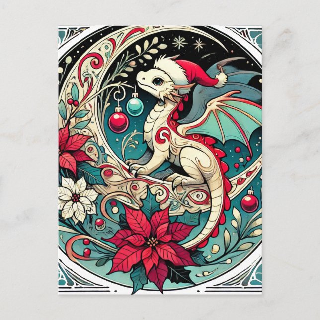 Jul Dragon Vykort (Framsida)