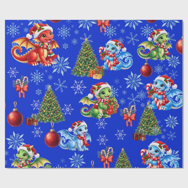 Jul Drakar Presentpapper (Platt)