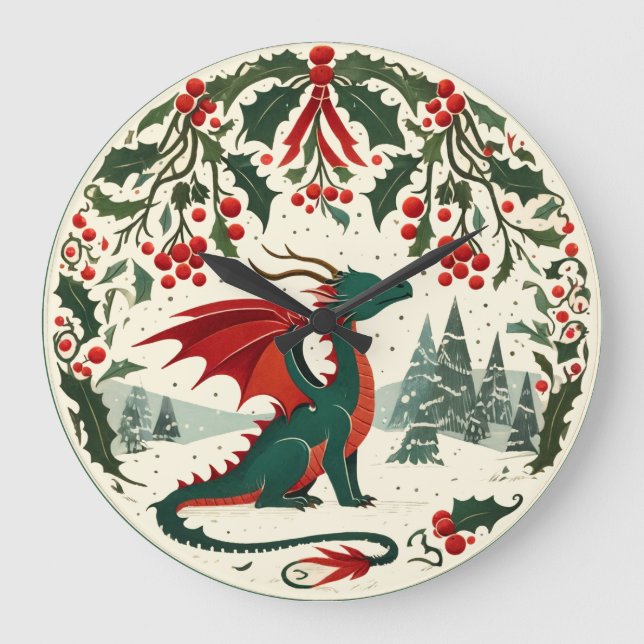 Jul-drake                                       stor klocka (Framsida)