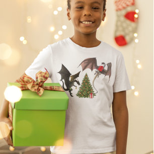 Jul Draken Myttisk Höjd Julgran T Shirt