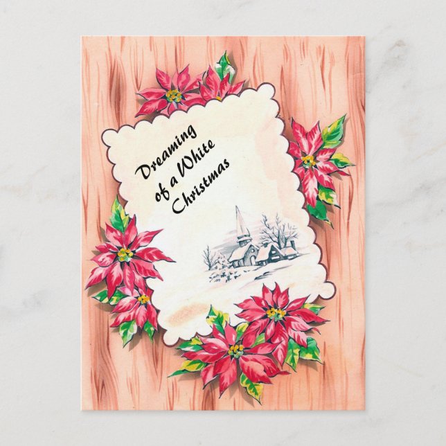 Jul, drömma om en vit helg vykort (Framsida)