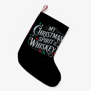 Jul Drycker Whisky Älskare Drickare Talesätt Liten Julstrumpa