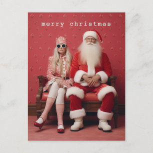 Jul Duo: Santa och Claus Vykort