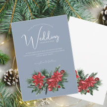 Jul Dusty Blue Winter Festive Bröllop