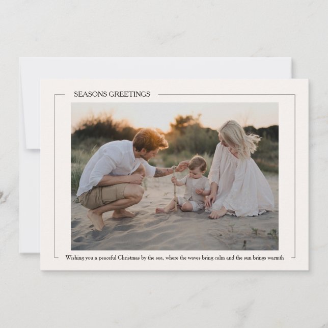 Jul efter Sea Photo Julkort (Framsida)