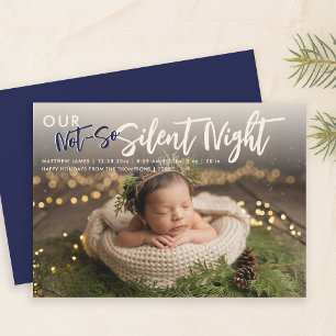 Jul - ej tyst nattmarktunna Baby-foto Meddelande