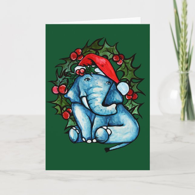Jul Elefant Kort (Framsida)