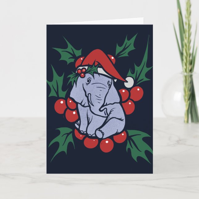 Jul Elefant Kort (Framsida)