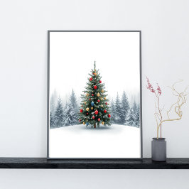 Jul Elegans Julgran Affisch