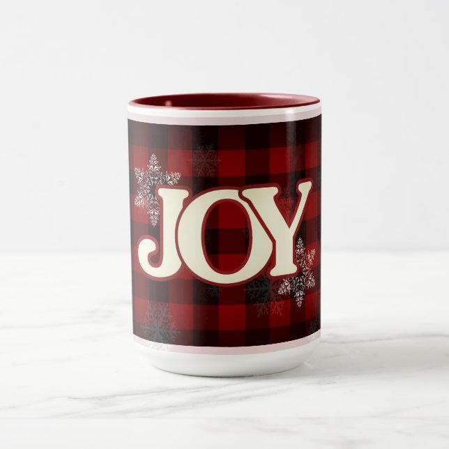 Jul Elegant Red buffalo plaid Mugg (Center)