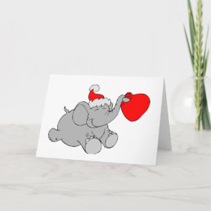 Jul Elephant Heart Helgkort