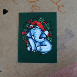 Jul Elephant Vykort